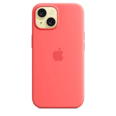 Чехол для iPhone 15 Silicone Case with MagSafe - Guava 400_400_124774