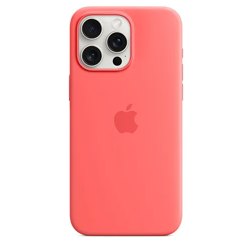 Чехол для iPhone 15 Pro Silicone Case with MagSafe - Guava 250_100_124733