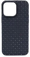 Плетеный Силиконовый чехол для iPhone 14 Pro Черный 500_191_137659