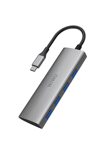 USB-концентратор WiWU ALPHA 4 in 1 USB-C Hub A440 250_100_118852