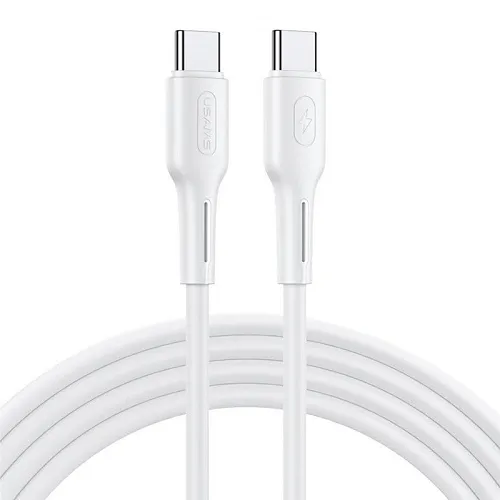 Кабель с быстрой зарядкой Usams U43 Type-C 100W (1м) белый US-SJ459 250_100_119517