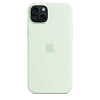 Чехол Apple iPhone 15 Silicone Case with MagSafe - Soft Mint 100_100_641782