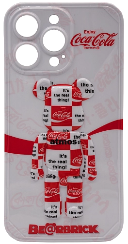 Чехол для iPhone 13 Pro Max мишка Coca Cola Белый 250_100_761824