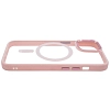 Чехол прозрачный с цветным бортиком MagSafe iPhone 14 Pro Розовый 100_100_642419