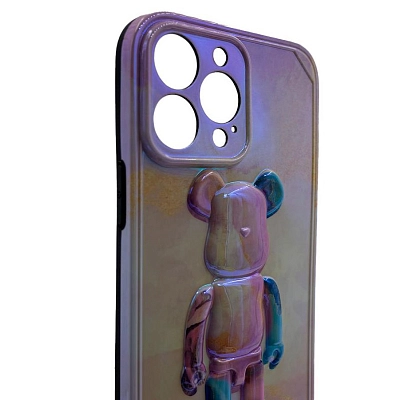 Чехол для iPhone 13 Pro Max с 3D мишкой Голографический 400_400_533452