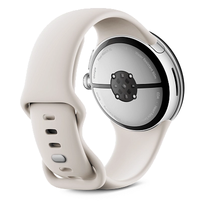 Часы Google Pixel Watch 3 45mm WiFi Polished Silver Case/Porcelain 400_400_641121