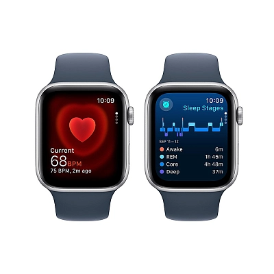 Часы Apple Watch Series SE 2023 40mm Aluminium Case GPS Sport Band Storm Blue S/M 400_400_640402