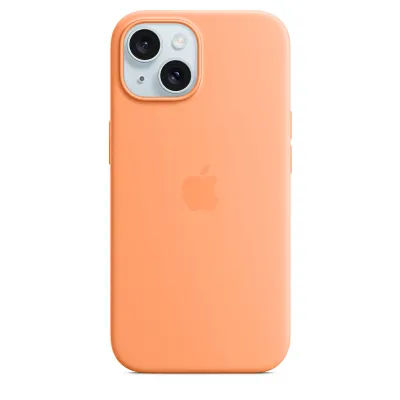 Чехол для iPhone 15 Silicone Case with MagSafe - Orange Sorbet 400_400_124789