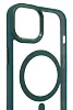 Чехол прозрачный с цветным бортиком MagSafe iPhone 14 Plus Зеленый 100_100_125045