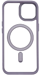 Чехол прозрачный с цветным бортиком MagSafe iPhone 14 Голубой 250_100_642438