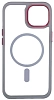 Чехол прозрачный с цветным бортиком MagSafe iPhone 14 Прозрачный 100_100_642448