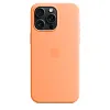 Чехол для iPhone 15 Pro Silicone Case with MagSafe - Orange Sorbet 100_100_124742