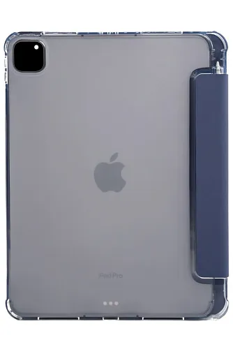 Прозрачный чехол-книжка для iPad Pro 11 с тройным загибом Синий 250_100_121694
