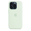 Чехол Apple iPhone 15 Pro Max Silicone Case with MagSafe - Soft Mint 100_100_641687
