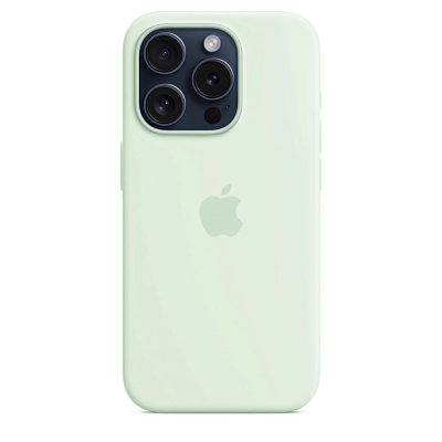 Чехол Apple iPhone 15 Pro Max Silicone Case with MagSafe - Soft Mint 400_400_641687