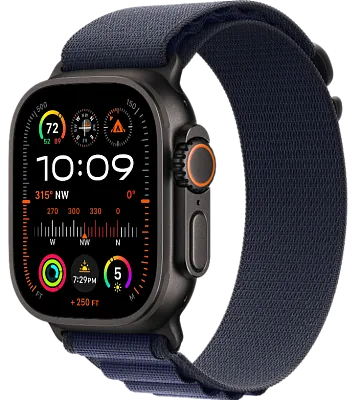 Часы Apple Watch Ultra 2 49mm Black Titanium Case GPS+Cellular Alpine Loop Navy L 400_400_191275