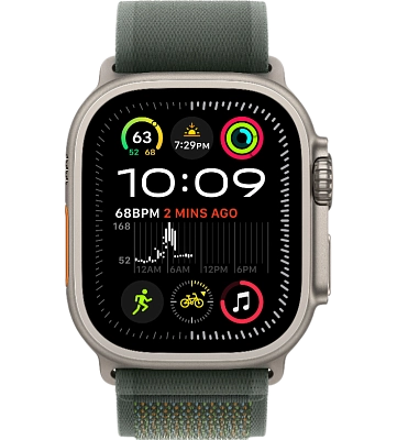 Часы Apple Watch Ultra 2 49mm Titanium Case GPS+Cellular Trail Loop Green S/M 400_400_640835