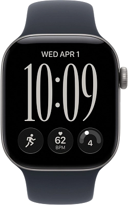 Часы Apple Watch Series 12 42mm Aluminium Case GPS Space Gray Sport Band Navy Blue M/L 400_400_851816