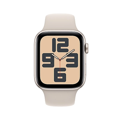 Часы Apple Watch Series SE 2023 44mm Aluminium Case GPS Sport Band Starlight S/M 400_400_640446