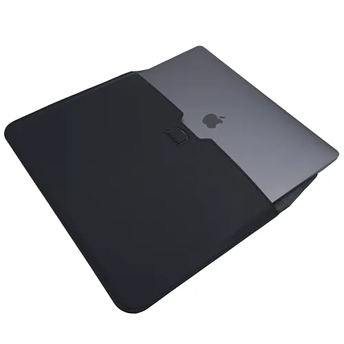 Кожаная сумка-чехол DDC Sleeve with Stand на MacBook 13/14.2 Черный 250_100_128131