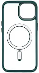 Чехол прозрачный с цветным бортиком MagSafe iPhone 14 Зеленый 250_100_535051