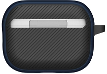 Чехол для AirPods Pro 3 Uniq Clyde - Royal Blue/Dark Grey 250_100_656689