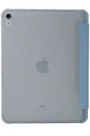 Прозрачный чехол-книжка для iPad Air 4/5 10.9 с тройным загибом Голубой 500_191_121634