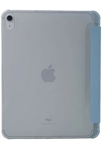 Прозрачный чехол-книжка для iPad Air 4/5 10.9 с тройным загибом Голубой 250_100_121634