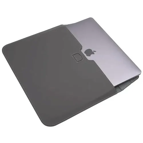 Кожаная сумка-чехол DDC Sleeve with Stand на MacBook 13/14.2 Серый 250_100_128150