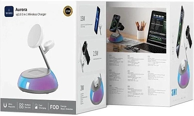 Зарядная станция 3в1 Wiwu Wi-W036 Aurora Qi2.0 с подсветкой 400_400_770646