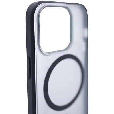 Чехол для iPhone 14 Pro Max матовый с MagSafe Черный 400_400_533958