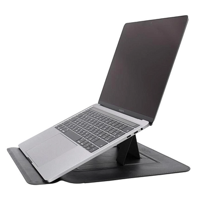 Чехол WIWU Skin Pro Slim Stand Sleeve с подставкой для MacBook 14.2" pro, Gray 400_400_641980
