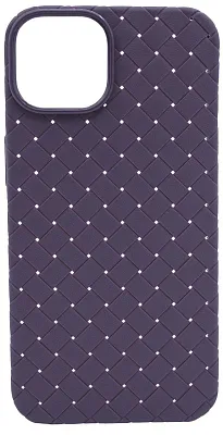 Плетеный Силиконовый чехол для iPhone 14 Plus Фиолетовый 400_400_137630