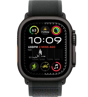 Часы Apple Watch Ultra 2 49mm Black Titanium Case GPS+Cellular Trail Loop Black M/L 400_400_191319