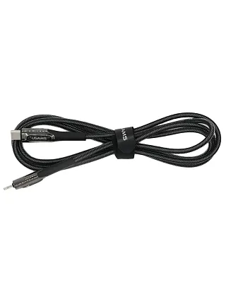 Кабель Usams USB-C/Lightning усиленный 1.2м (черный) 400_400_119475