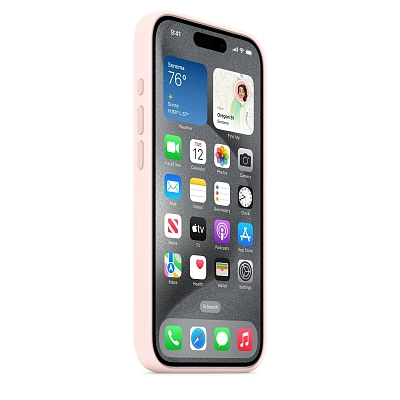Чехол Apple iPhone 15 Pro Max Silicone Case with MagSafe -  Light Pink 400_400_641656