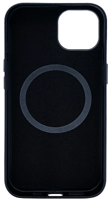 Чехол для iPhone 14 кожаный с MagSafe Черный 400_400_534206