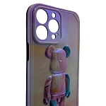 Чехол для iPhone 13 Pro с 3D мишкой Голографический 250_100_533512