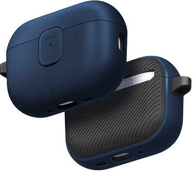 Чехол для AirPods Pro 3 Uniq Clyde - Royal Blue/Dark Grey 400_400_656688