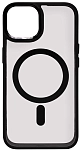 Чехол прозрачный с цветным бортиком MagSafe iPhone 14 Plus Черный 250_100_642357
