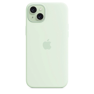 Чехол Apple iPhone 15 Plus Silicone Case with MagSafe -  Soft Mint 400_400_545381