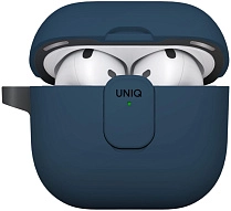Чехол для AirPods 4 Uniq Clyde - Royal Blue/Dark Grey 500_191_623812
