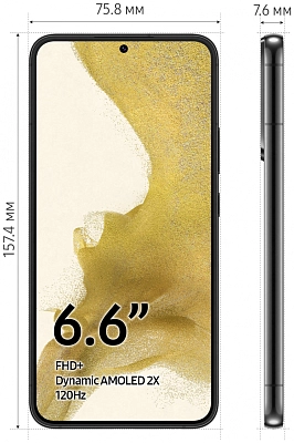 Смартфон Samsung Galaxy S22+ 8/128GB Black (S906B) 400_400_637948