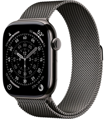 Часы Apple Watch Series 11 46mm Titanium Case Milanese Loop Slate M/L 400_400_526582