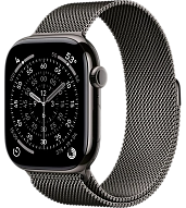 Часы Apple Watch Series 11 46mm Titanium Case Milanese Loop Slate M/L 500_191_526585