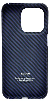 Карбоновый чехол для iPhone 14 Pro KZDOO Kevlar Синий 400_400_532227