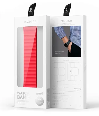 Ремешок для Apple Watch 38 мм / 40 мм / 41 мм DD Strap, Chain Version Red 400_400_117647