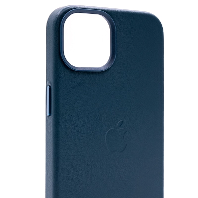 Чехол для iPhone 14 Plus кожаный с MagSafe Темно-синий 400_400_533719