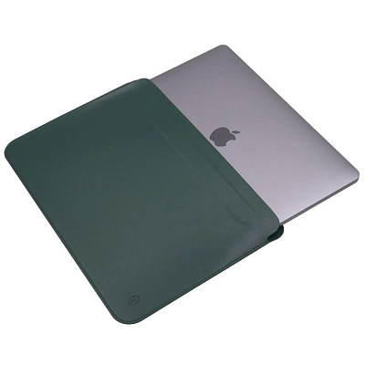 Кожаный чехол для MacBook Air 13.6 WIWU Skin Pro 2 Green 400_400_131588