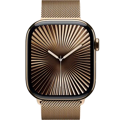 Часы Apple Watch Series 10 46mm Titanium Case Milanese Loop Gold S/M 400_400_328492